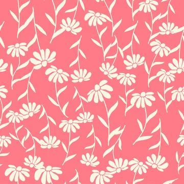 Decorative seamless vintage pattern in classic style with small flowers, dits Illustrazione stock