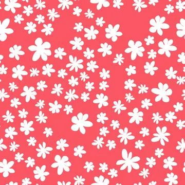 Decorative seamless vintage pattern in classic style with small flowers, dits Stock Illustration