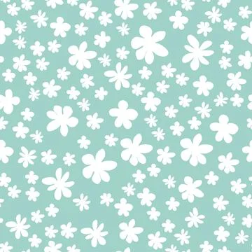 Decorative seamless vintage pattern in classic style with small flowers, dits Stock Illustration
