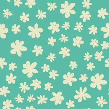 Decorative seamless vintage pattern in classic style with small flowers, dits Stock Illustration