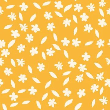 Decorative seamless vintage pattern in classic style with small flowers, dits Stock Illustration