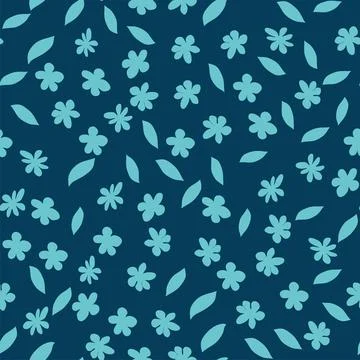 Decorative seamless vintage pattern in classic style with small flowers, dits Illustrazione stock