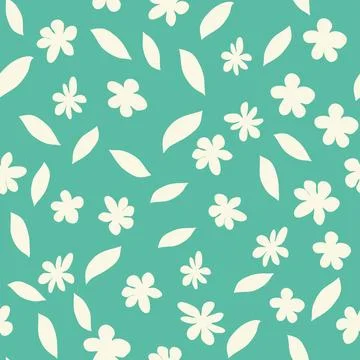 Decorative seamless vintage pattern in classic style with small flowers, dits Stock Illustration