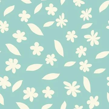 Decorative seamless vintage pattern in classic style with small flowers, dits Stock Illustration