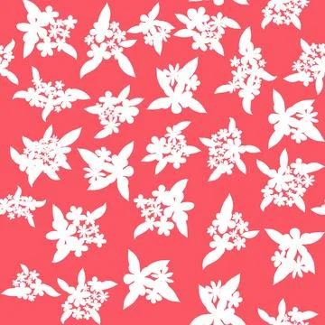 Decorative seamless vintage pattern in classic style with small flowers, dits Stock Illustration