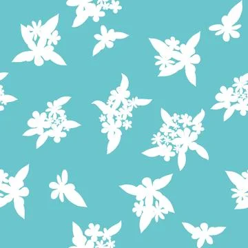 Decorative seamless vintage pattern in classic style with small flowers, dits Stock Illustration