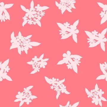Decorative seamless vintage pattern in classic style with small flowers, dits Illustrazione stock