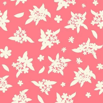 Decorative seamless vintage pattern in classic style with small flowers, dits Illustrazione stock