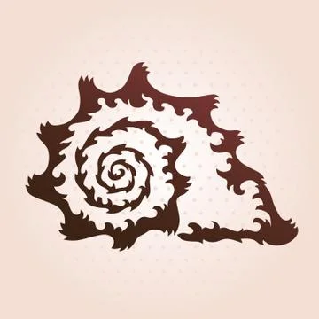 Decorative seashell Stock Illustration
