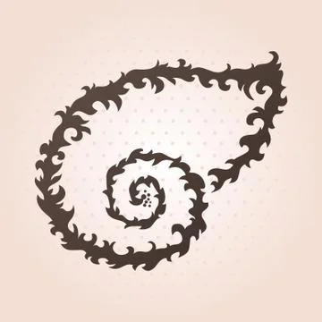 Decorative seashell Stock Illustration