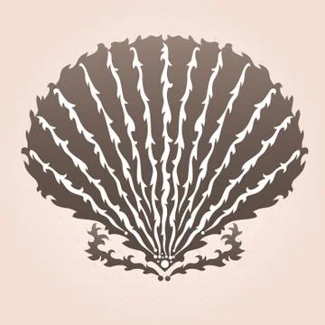 Decorative seashell Stock Illustration