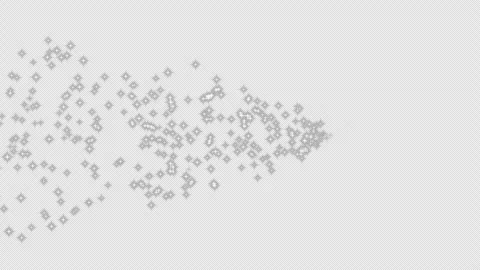 Decorative silver particles moving from left to right. For title and lower third Stock Footage 311366807