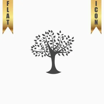 Decorative simple tree Stock Illustration