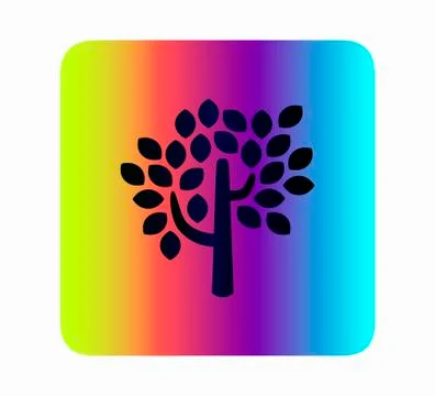 Decorative simple tree Stock Illustration