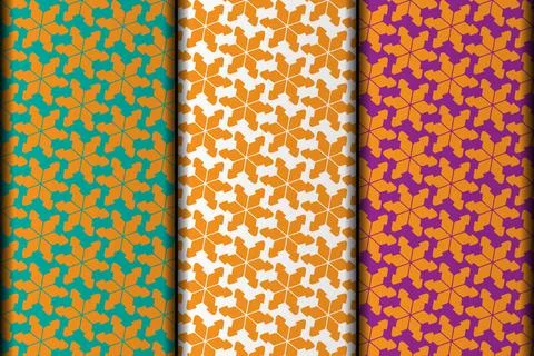 Decorative simple yellow pattern design. Stock Illustration