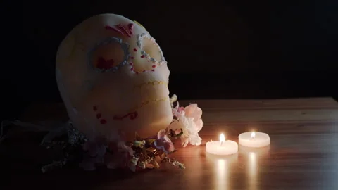 Decorative skull Stock Footage 331162090