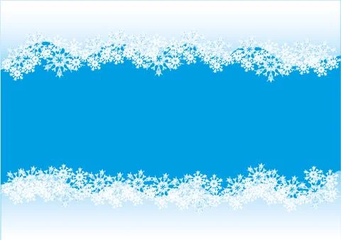 Decorative snowflake background Stock Illustration