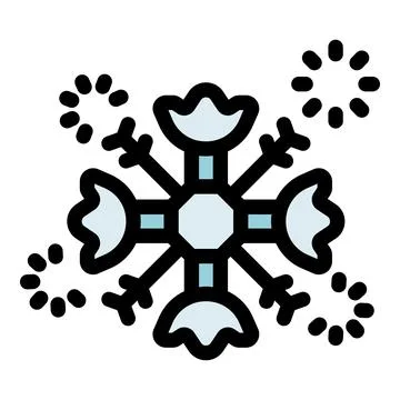 Decorative snowflake falling with particles around celebrating winter season Stock Illustration