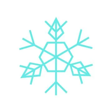 Decorative Snowflake Stock Illustration