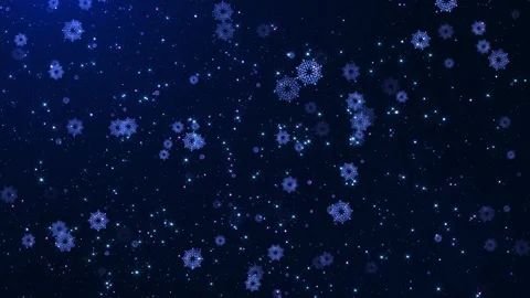 Decorative snowflakes frame, copy space winter background, snowflakes design Stock Footage 333905688