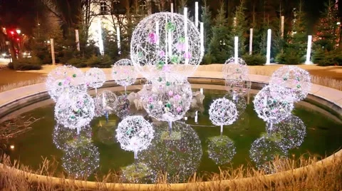 Decorative sphere on the streets of Paris Stock Footage 2295922