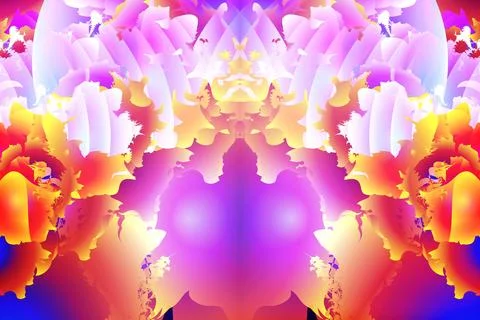 Decorative splash creative horizontal vertical gradient colorful abstract Stock Illustration