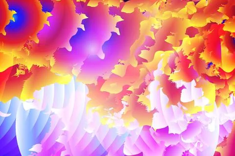 Decorative splash creative horizontal vertical gradient colorful abstract Stock Illustration