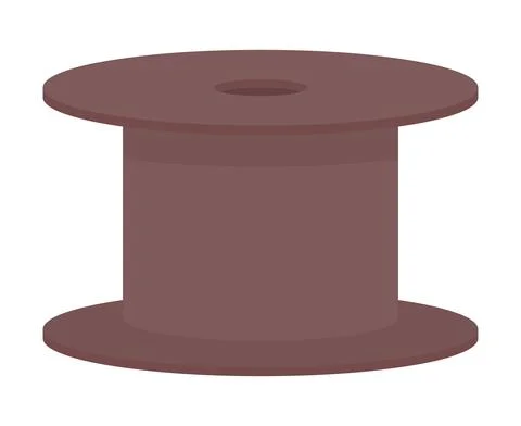 Decorative spool stand semi flat color vector object Stock Illustration