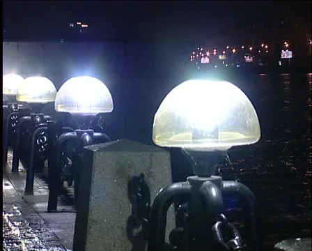 Decorative spotlights in night Vidéo 944346