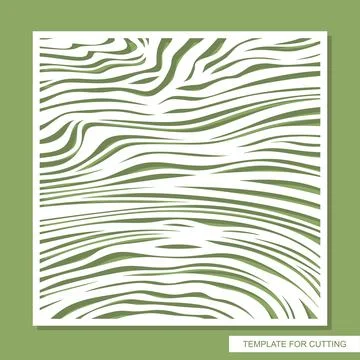 Decorative square panel with a carved pattern.  Ilustración de archivo