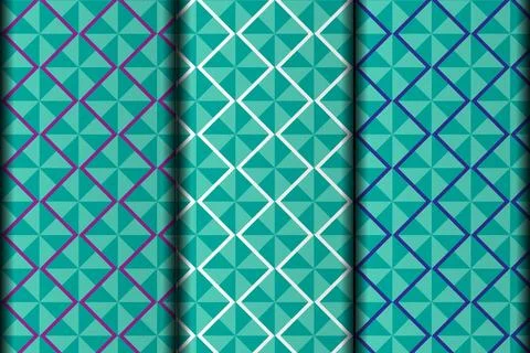 Decorative square style vector eps floral pattern design. Stock Illustration