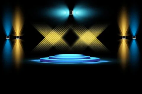 Decorative stage design. Stock Illustration