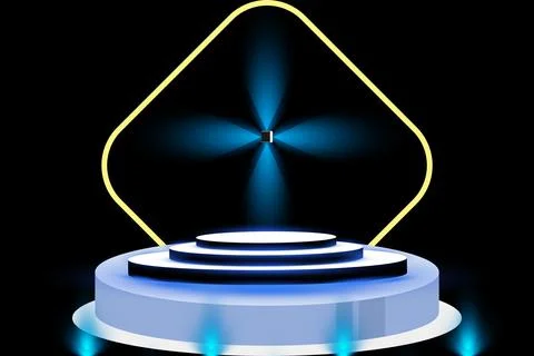 Decorative stage design. Stock Illustration