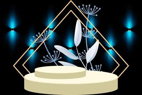 Decorative stage design. Stock Illustration