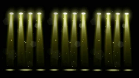 Decorative stage lights motion graphics with night background Stock Footage 143056046