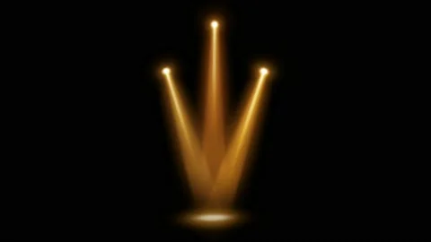 Decorative stage lights motion graphics with night background Stock Footage 143056162