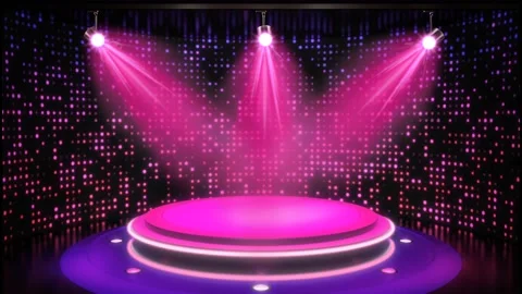 Decorative stage lights motion graphics background Stock Footage 170152192