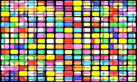 Decorative stained glass pattern for design poster, banner, cover. Stock Illustration