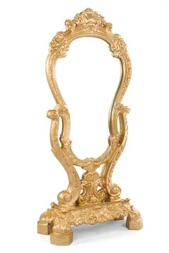 Decorative standing mirror Stock Photos