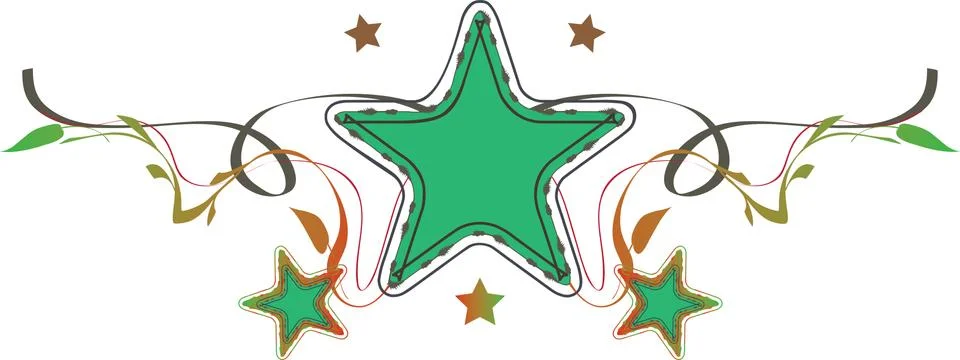 Decorative star Stock Illustration