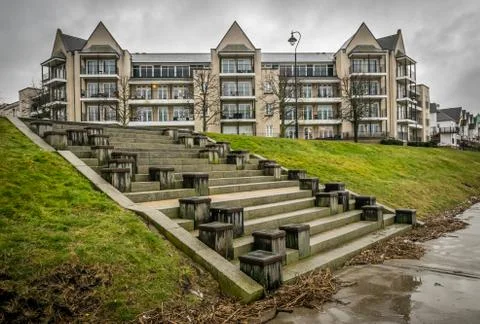 Decorative steps side view Stock Photos