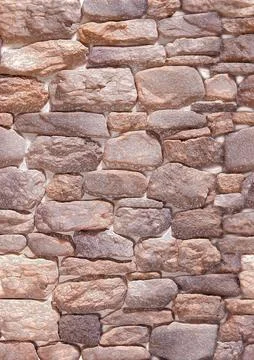 Decorative stone cladding creating rustic wall texture Foto stock