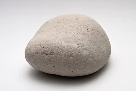 Decorative stone isolated on white studio background - macro shot, shallow de Stock Photos