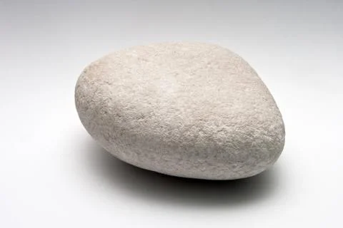 Decorative stone isolated on white studio background - macro shot, shallow de Stock Photos