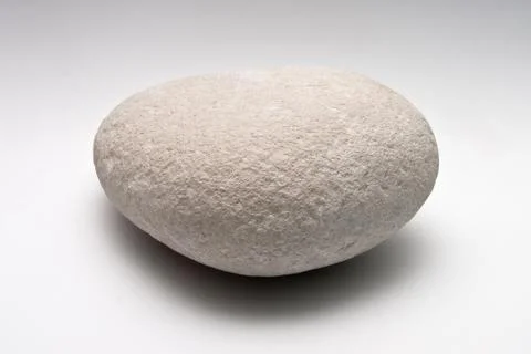Decorative stone isolated on white studio background - macro shot, shallow de Stock Photos