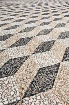 Decorative stone pavement Stock Photos