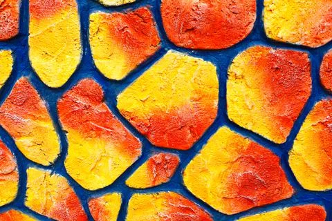Decorative stone wall background Stock Photos