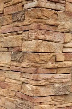 Decorative stone wall Stock Photos