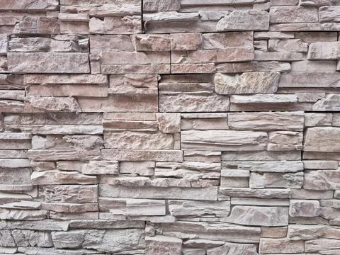Decorative stone wall Stock Photos