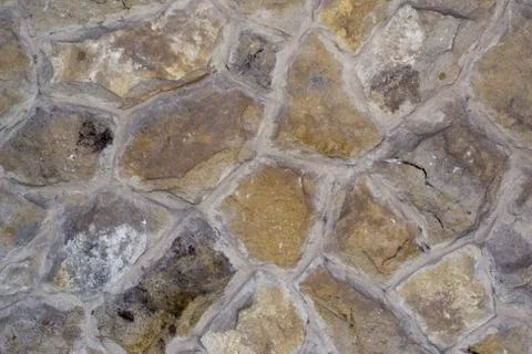 Decorative stone wall textured background Stock Photos